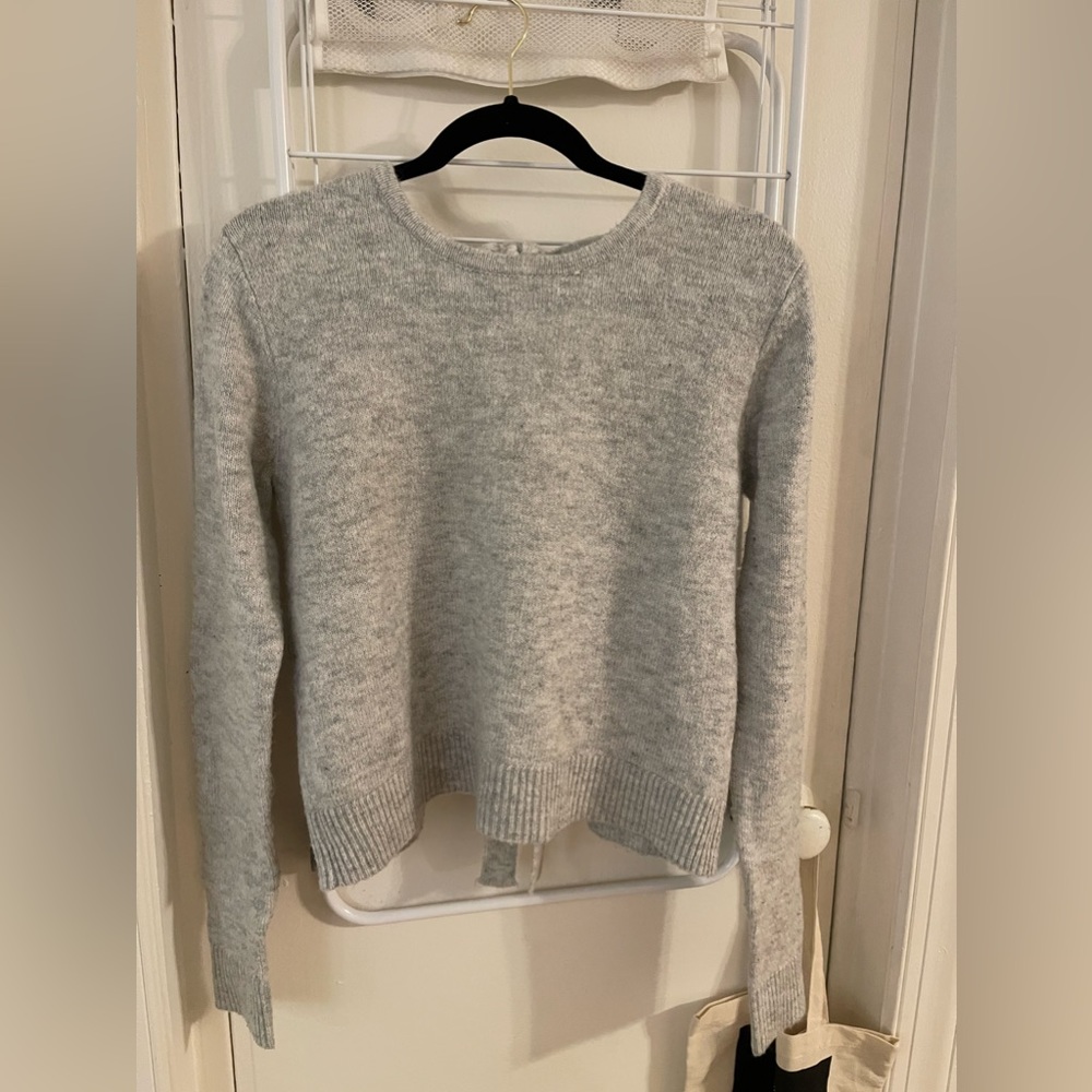 F21 Bow-Tied Open Back Sweater, size medium